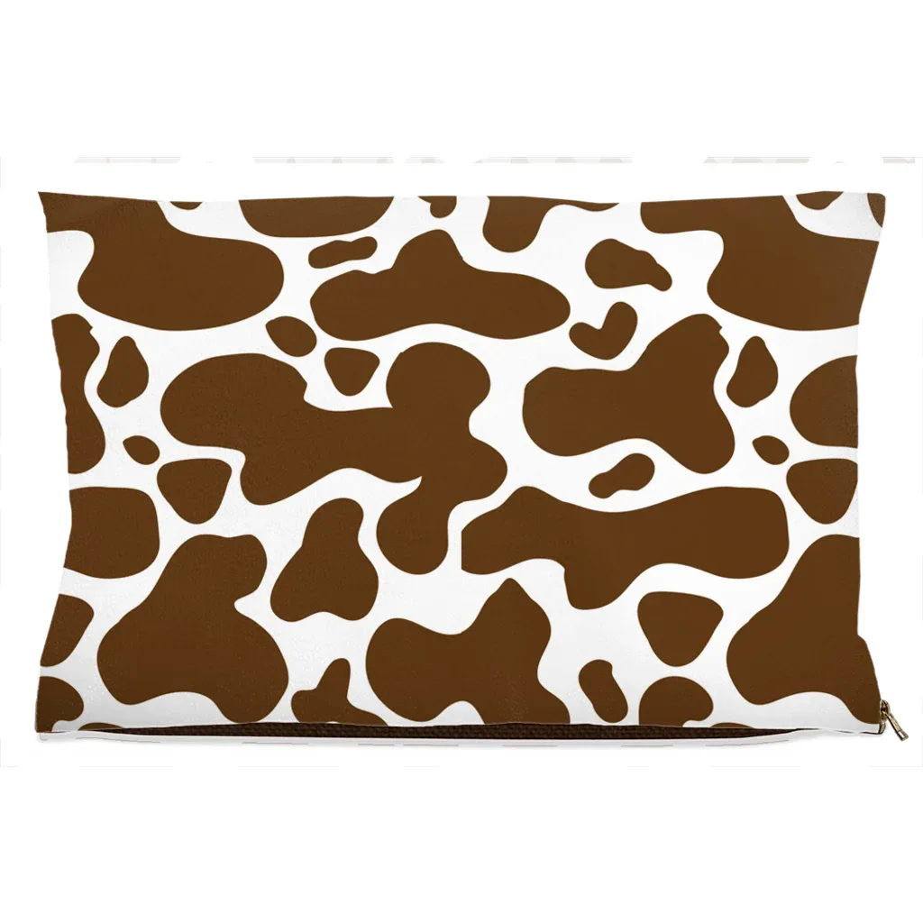 Cowhide Brown Dog Bed - Image 2
