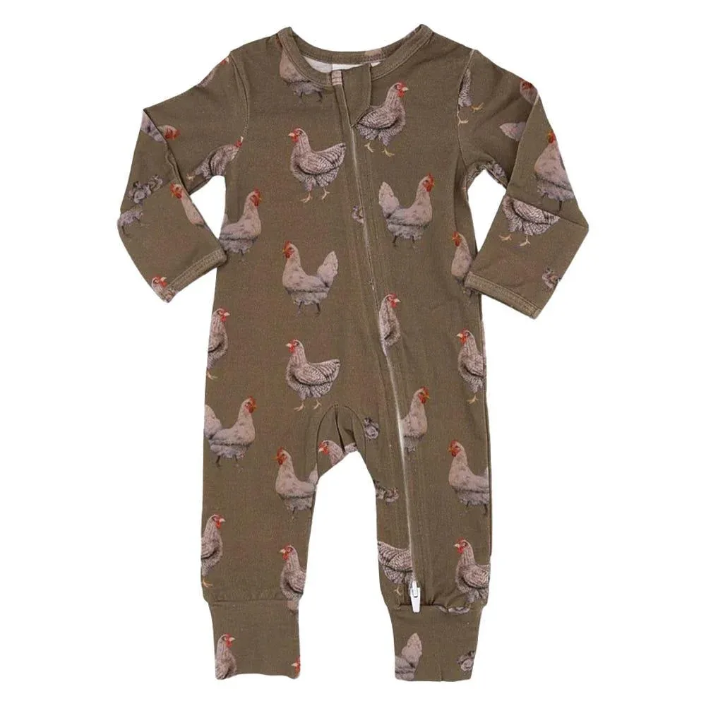 Cowkid Clothing Company Chicken Folding Feet Jammies
