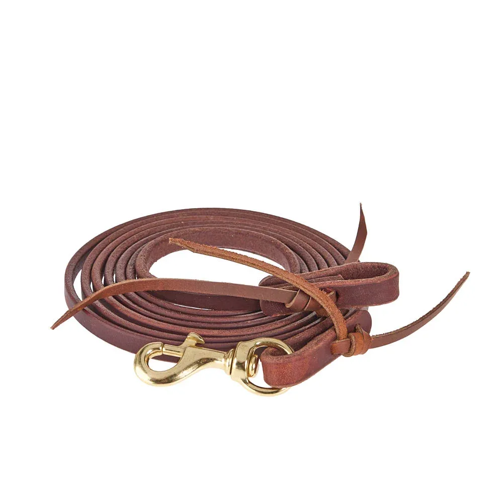 Cowperson Tack 1/2in Roping Rein with Loop and Snap