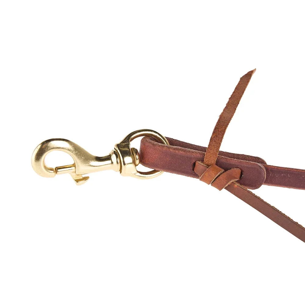 Cowperson Tack 1/2in Roping Rein with Loop and Snap - Image 2