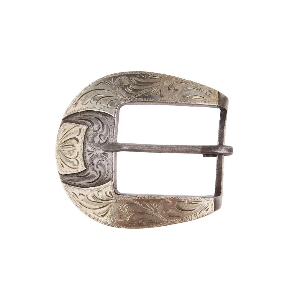 Cowperson Tack Blue Iron Bar 1.5in Buckle and Keeper - Image 2