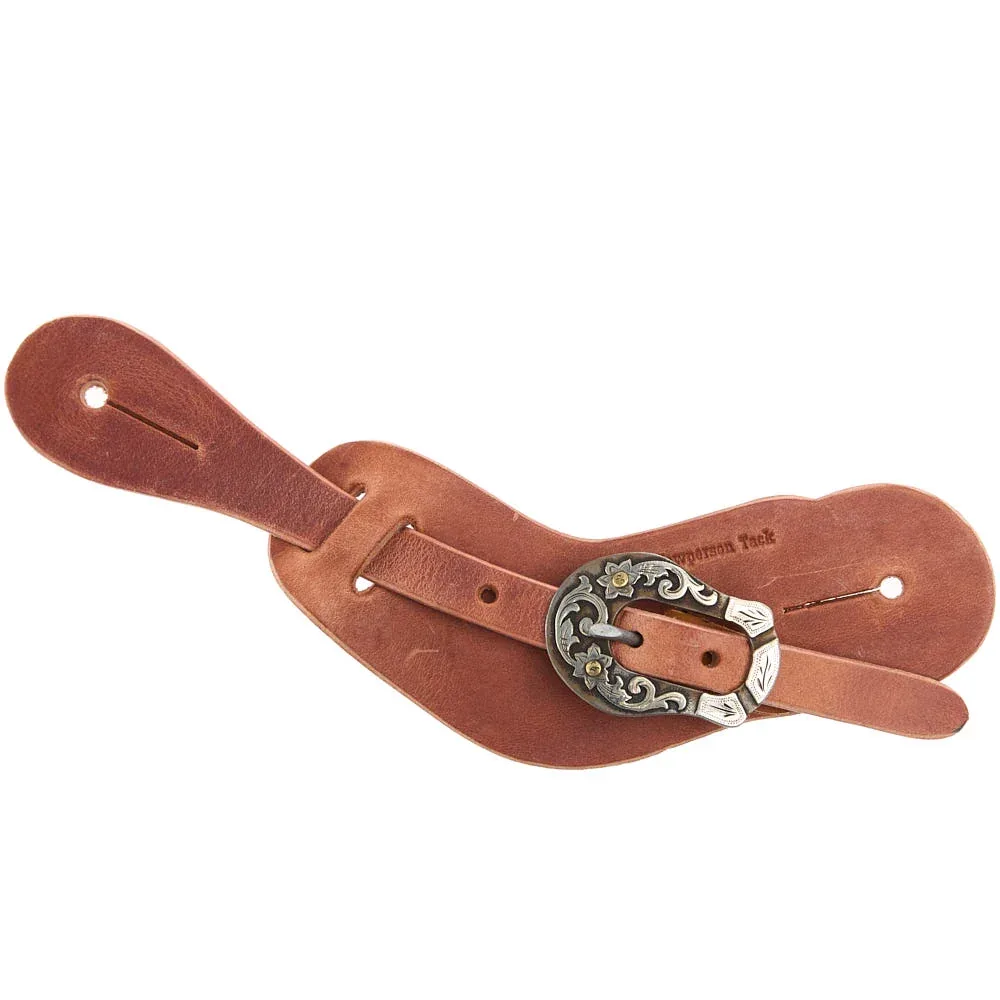 Cowperson Tack Men`s Floral Bar Buckle Spur Straps