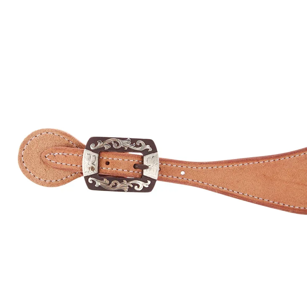 Cowperson Tack Men's Roughout Spurstraps with CB22 Buckle - Image 2