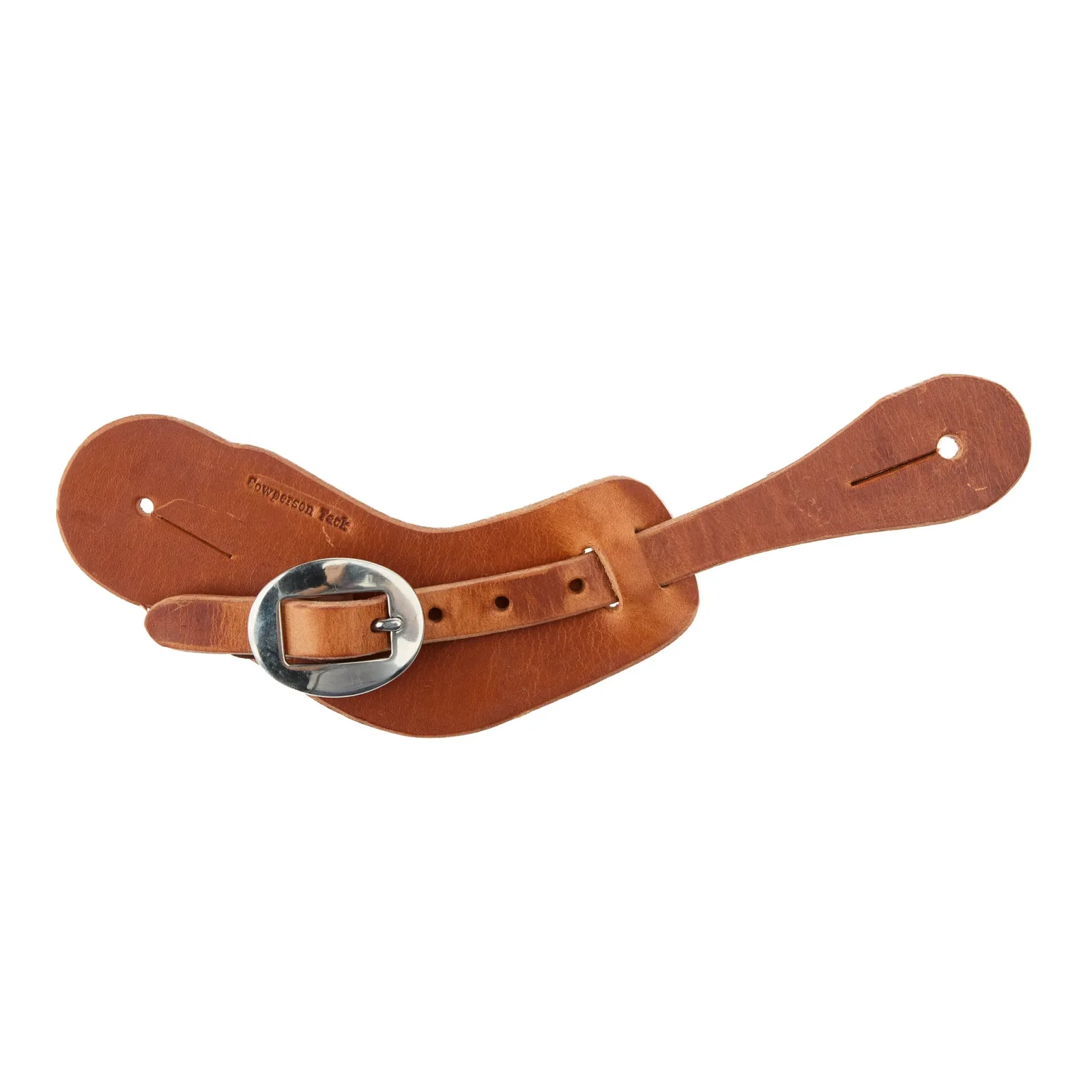 Cowperson Tack Men's Slick Leather Buckaroo Spur Straps