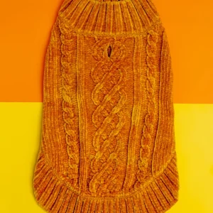 Cozy Chenille Dog Sweater in Mustard (FINAL SALE)