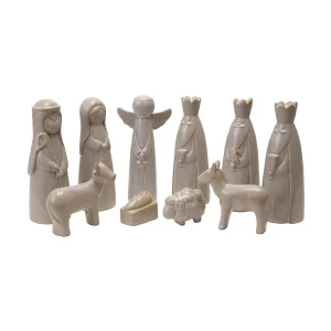 Creative Co-Op 9 Piece Nativity Scene
