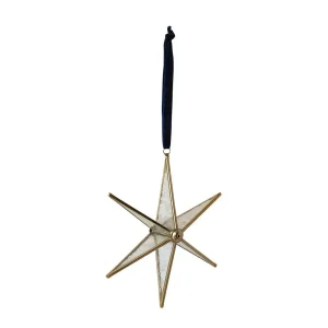 Creative Co-Op Antique Mirrored Star Ornament