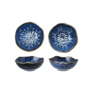 Creative Co-Op Assorted Snowflake Bowl