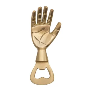 Creative Co-Op Brass Hand Bottle Opener