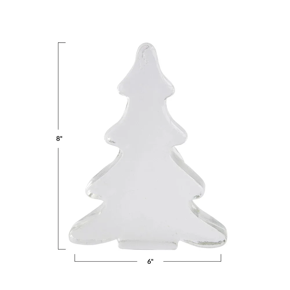 Creative Co-Op Clear Recycled Glass Tree - Image 2