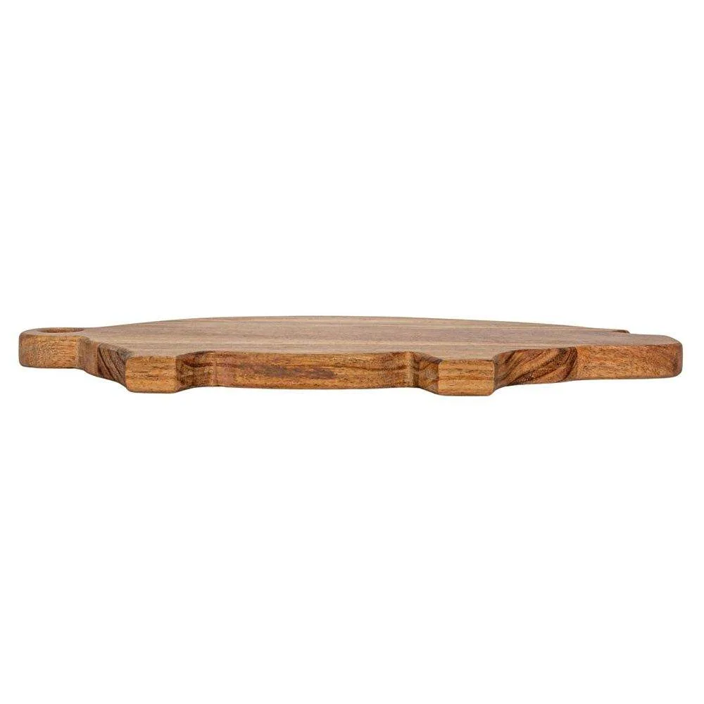 Creative Co-Op Mango Wood Pig Shaped Cheese Board - Image 2