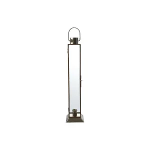 Creative Co-Op Metal & Glass Lantern Taper Holder