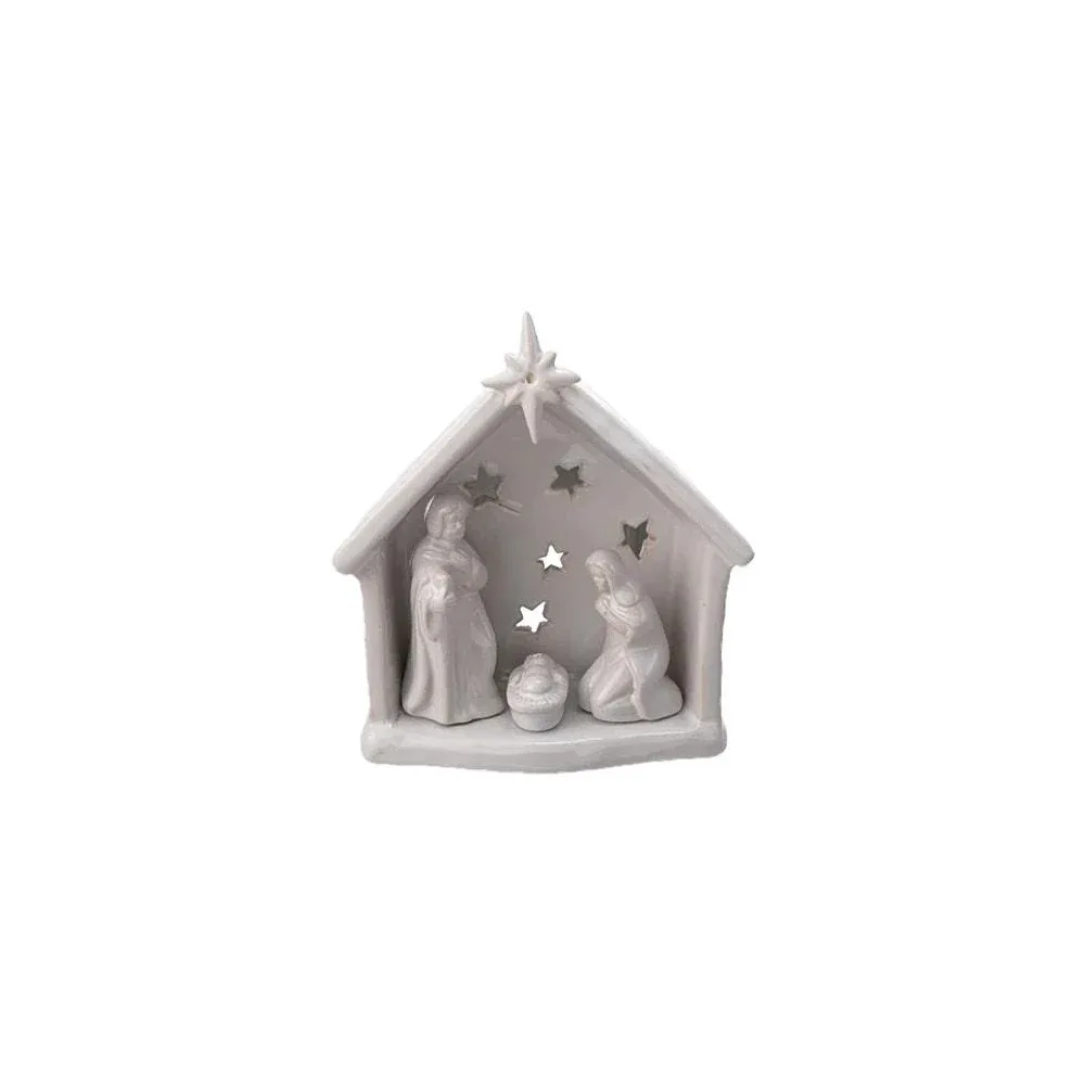 Creative Co-Op O Holy Family Tealight Holder
