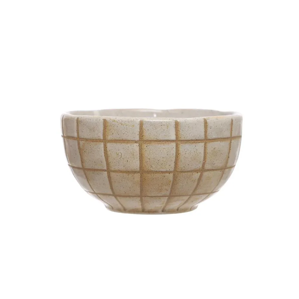 Creative Co-Op Round Stoneware Bowl with Reactive Glaze