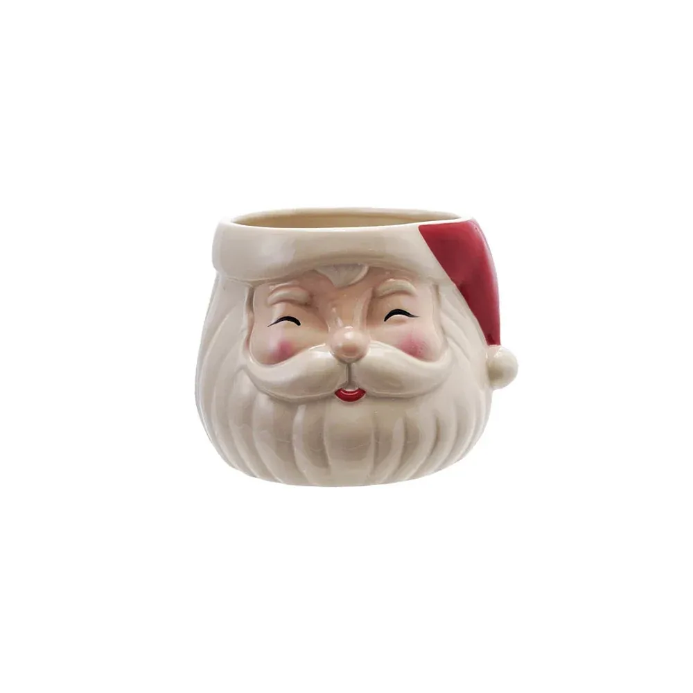 Creative Co-Op Santa Head Planter - Image 2