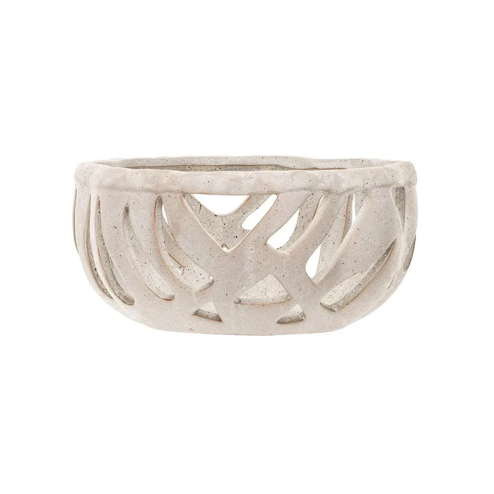 Creative Co-Op Stoneware Bread Basket
