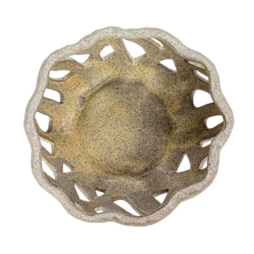 Creative Co-Op Stoneware Bread Basket - Image 2