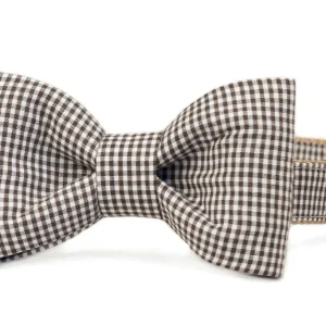 CREW LA LA | Brown Gingham Bow Tie