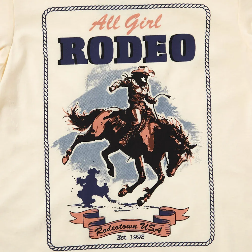 Cruel Denim Girl's Cream All Girl Rodeo Tee Shirt - Image 2