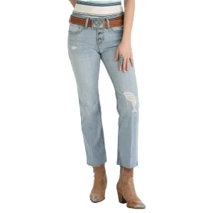 Cruel Denim Womens Hannah Light Wash Crop Jeans
