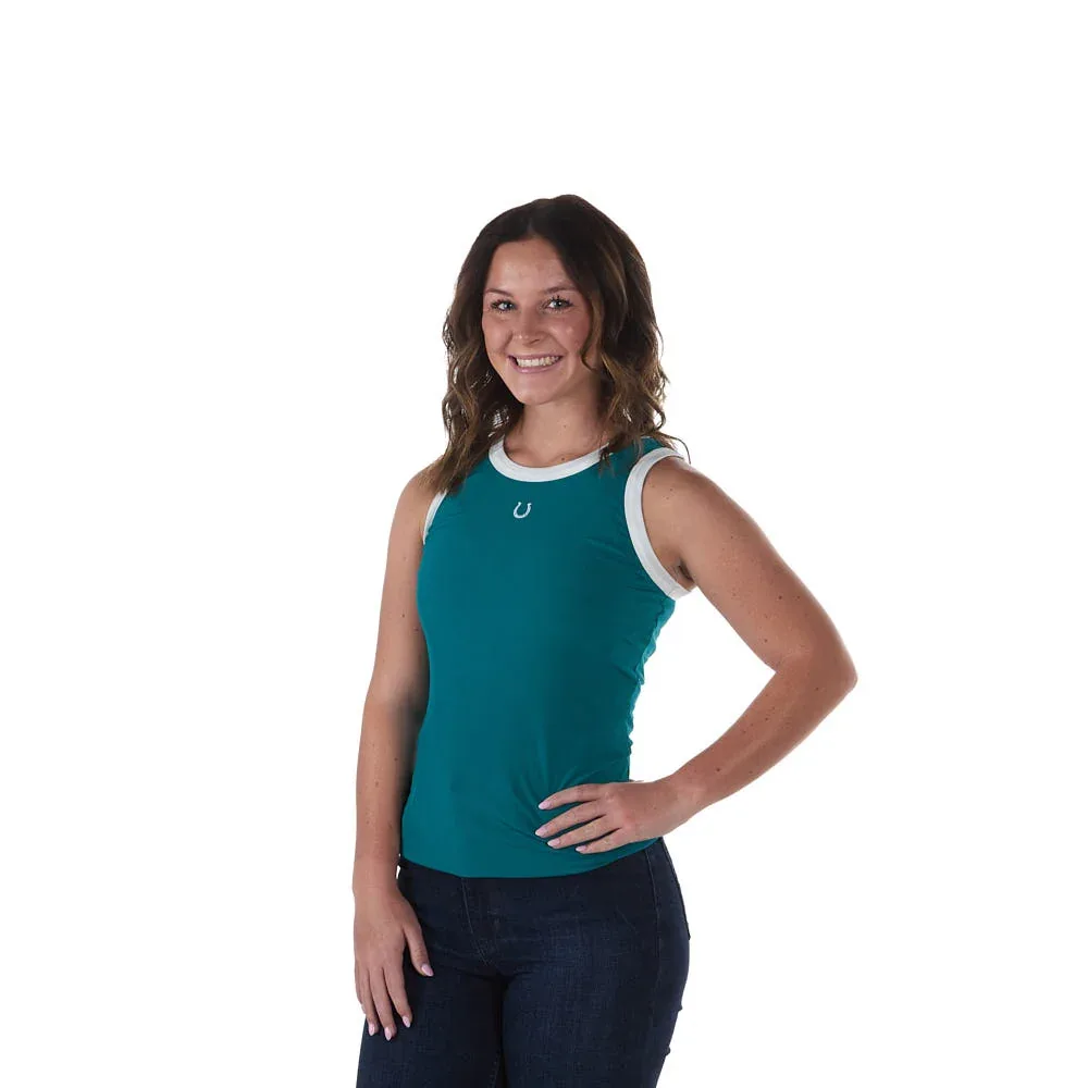 Cruel Denim Women's Teal Horseshoe Tank - Image 2