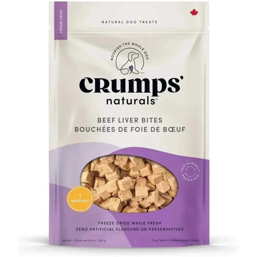 Crumps' Naturals Beef Liver Bites Dog Treats