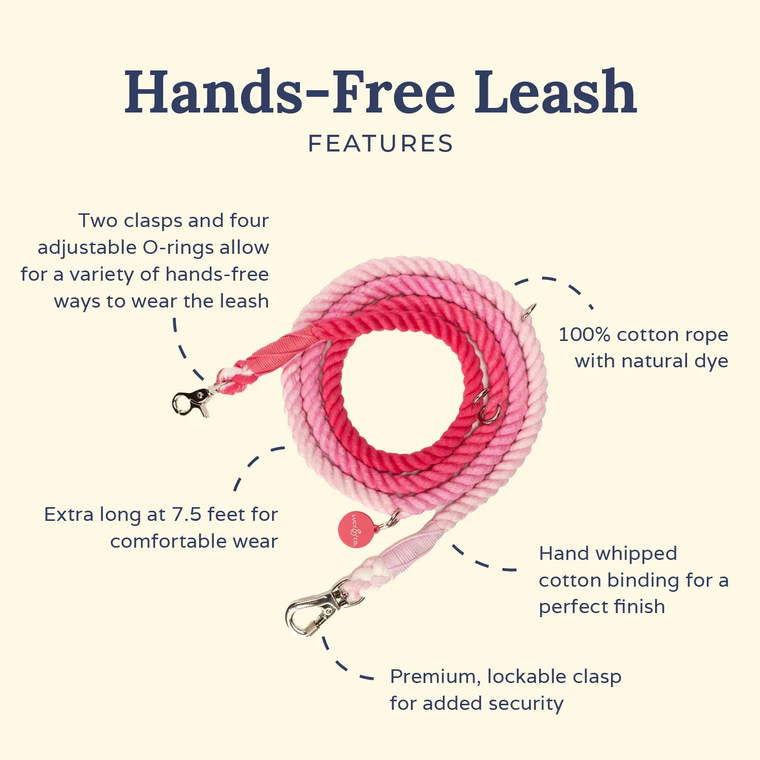 Cupid's Crush Hands-Free Rope Leash - Image 2