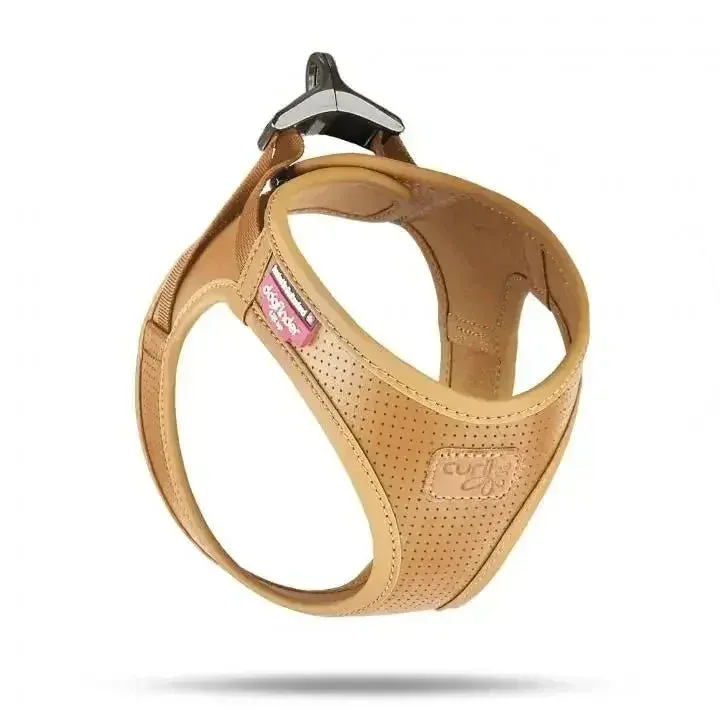 Curli Vegan Apple Leather Dog Harness with Clasp for Stylish Pets