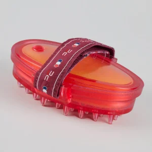 Curry Comb with Integrated Sponge Wine & Fuchsia