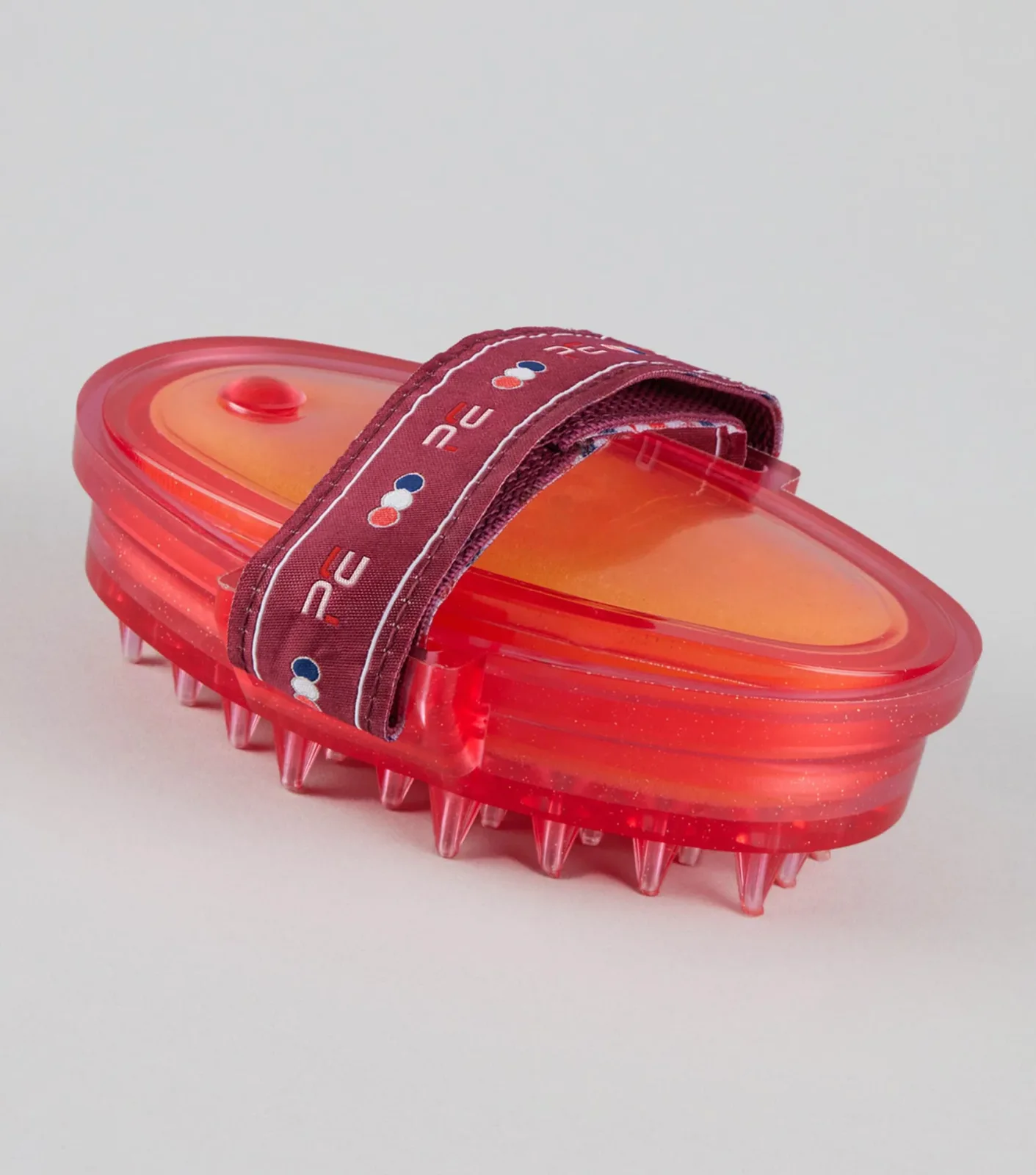 Curry Comb with Integrated Sponge Wine & Fuchsia