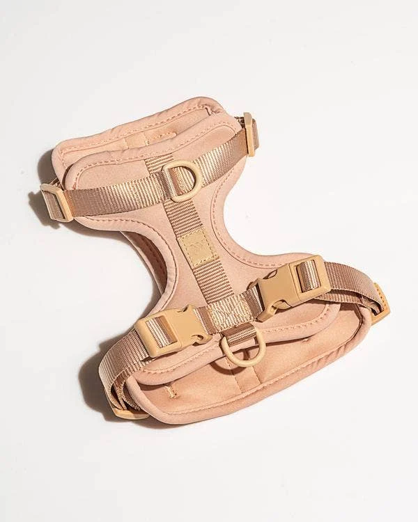 Cushioned Dog Harness in Tan <>