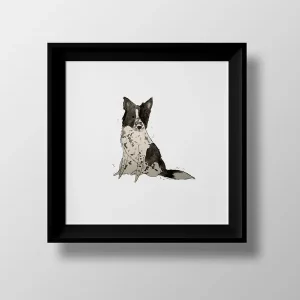 Custom Watercolor Pet Portrait (11" x 11") (Dropship)