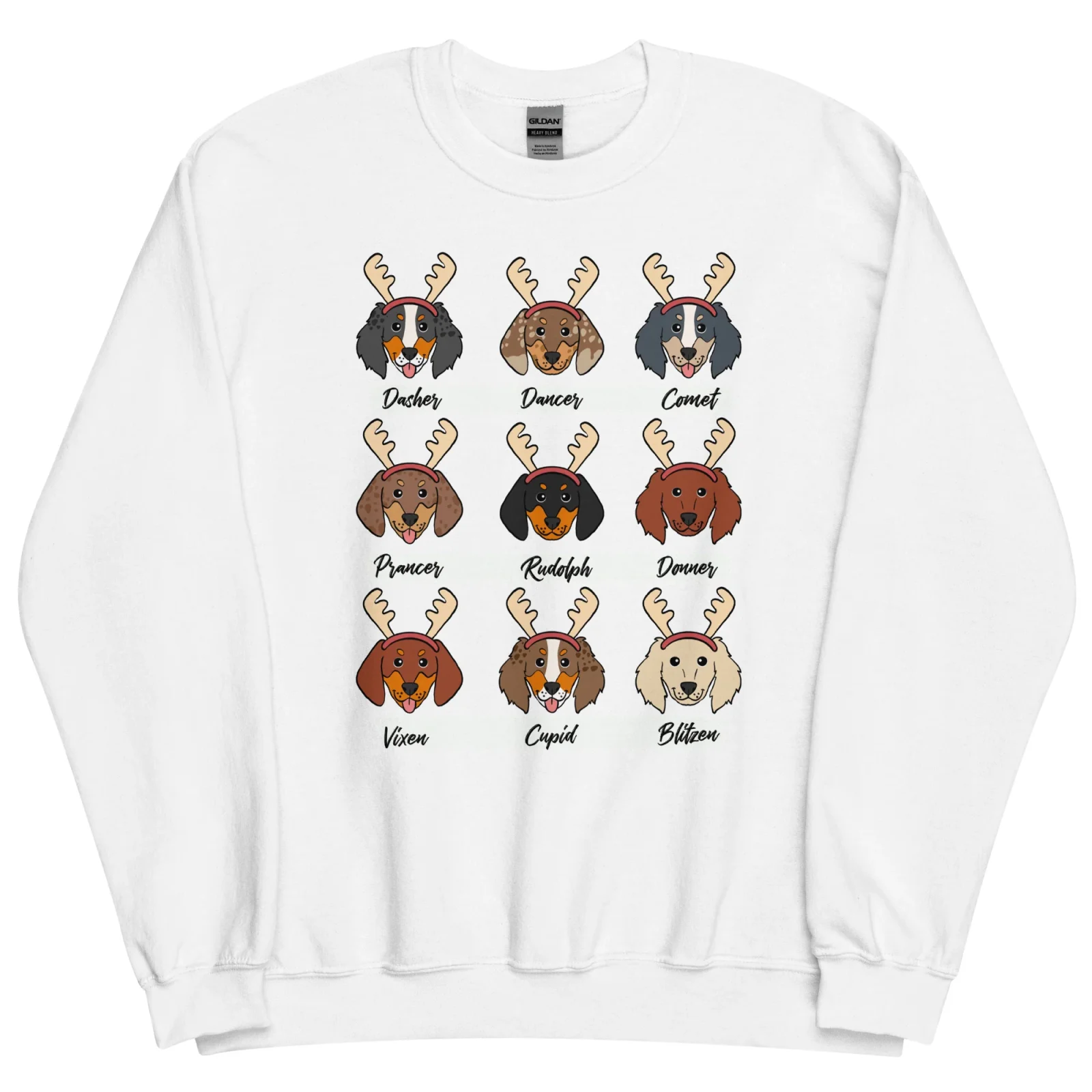 Dachshund Reindeer Sweatshirt - Image 2