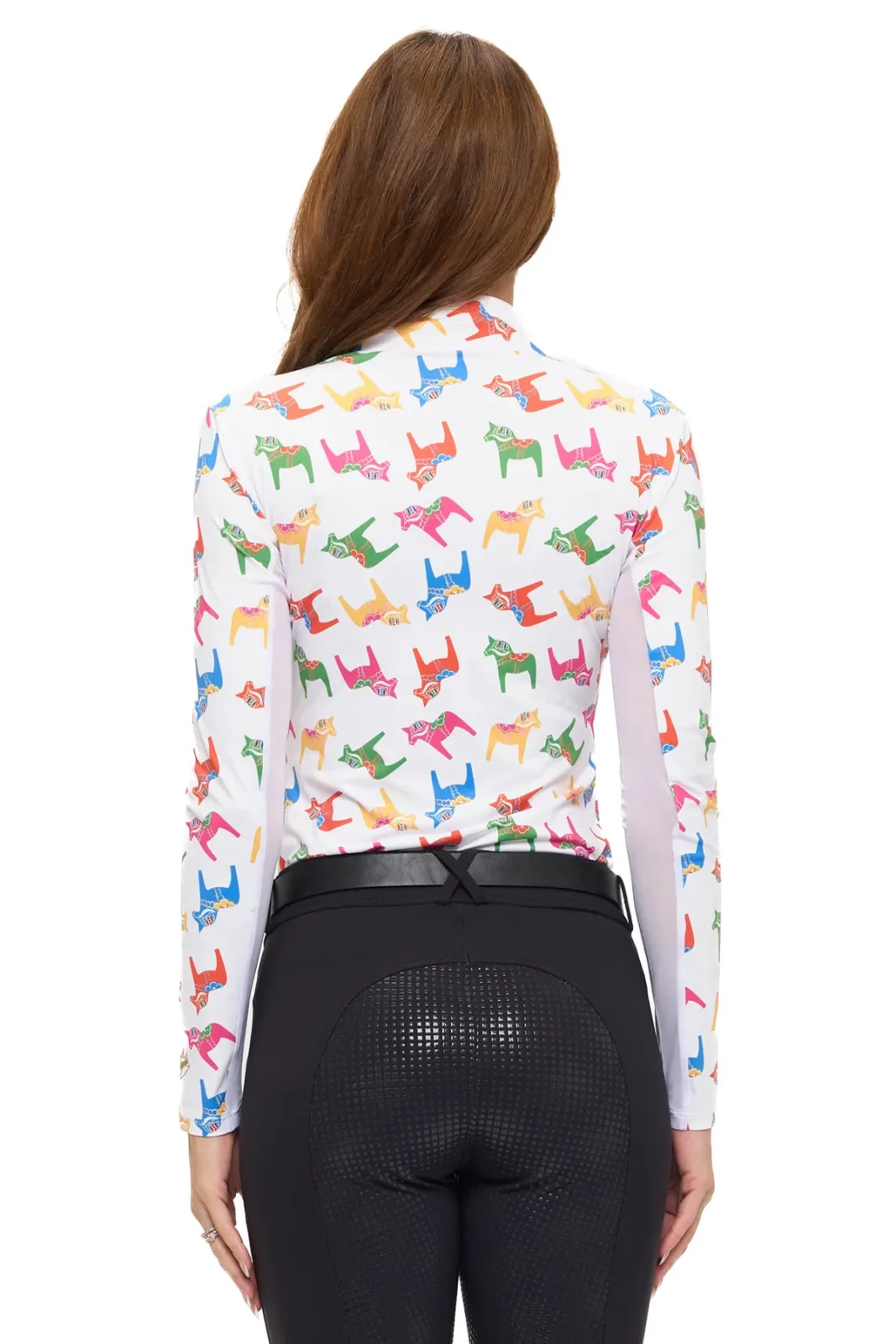 Dancing Equestrian Ladies’ Lucky Dala Long-Sleeve Sunshirt - Image 2