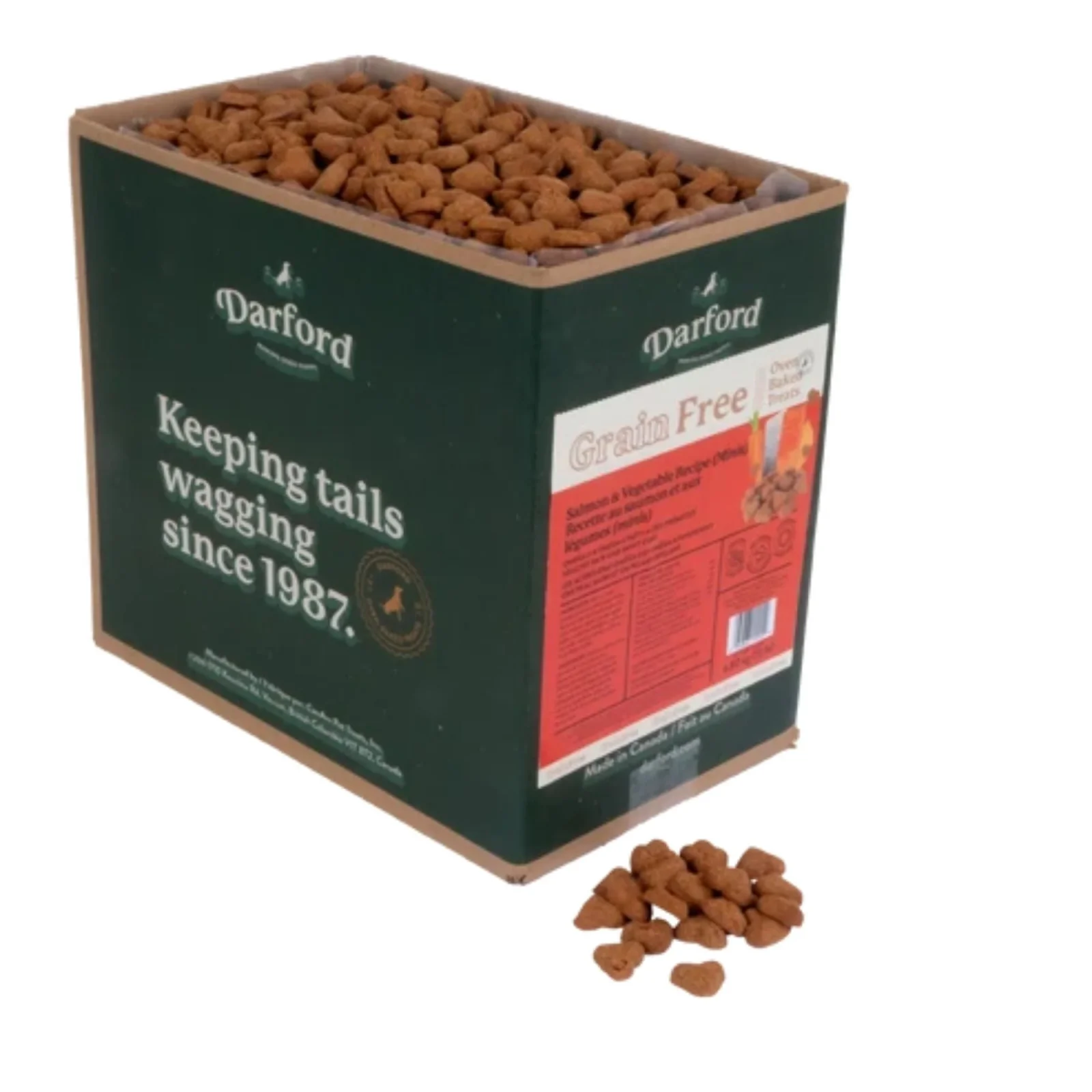 Darford Grain Free Baked Salmon / Veggie Mini Dog Treat 15lb.