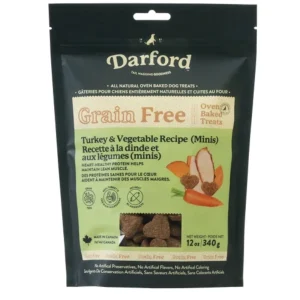Darford Grain Free Mini Turkey Treat Dog 12oz.