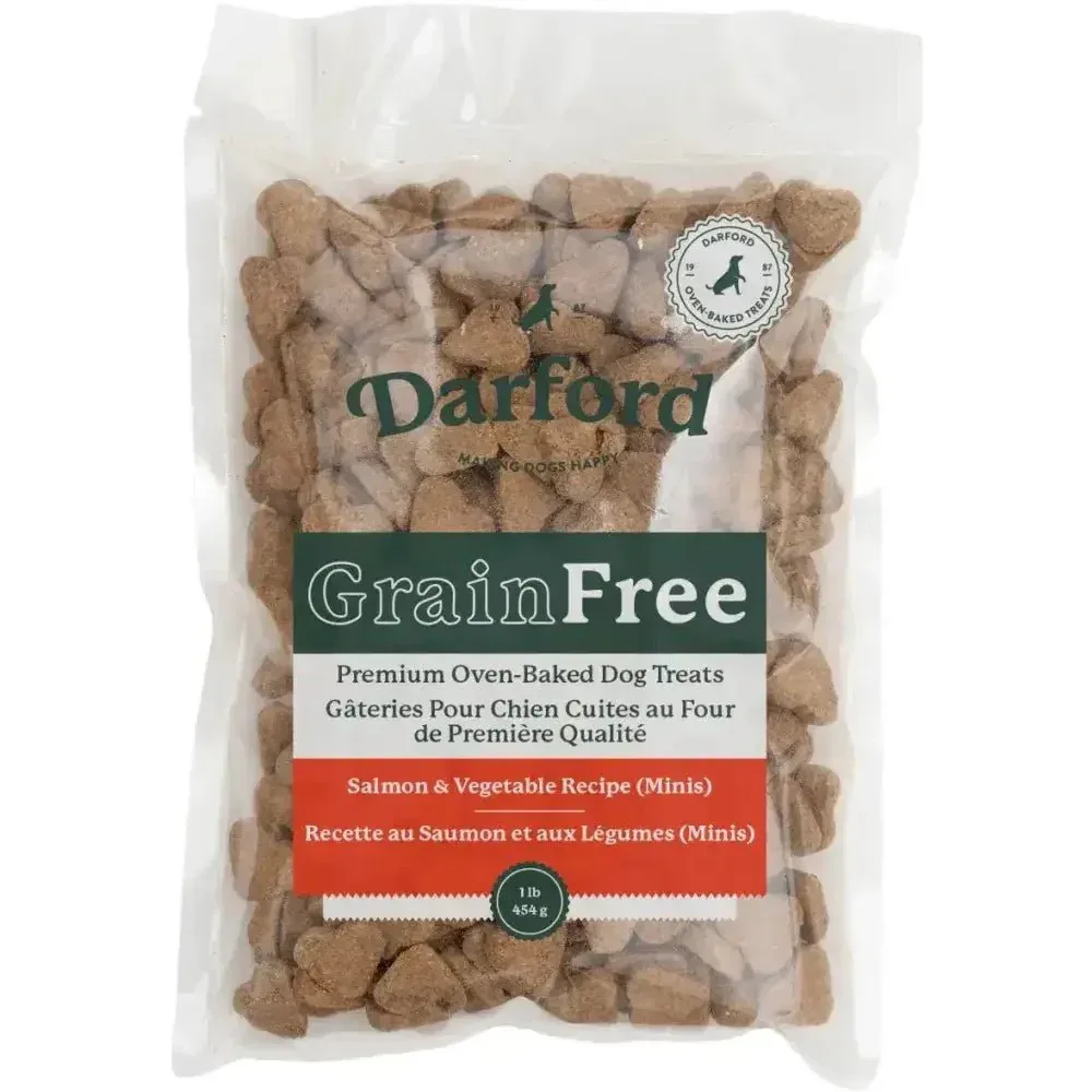 Darford Grain Free Salmon & Vegetable Recipe Mini PrePacked Bulk Dog Treats 9 / 1 lb