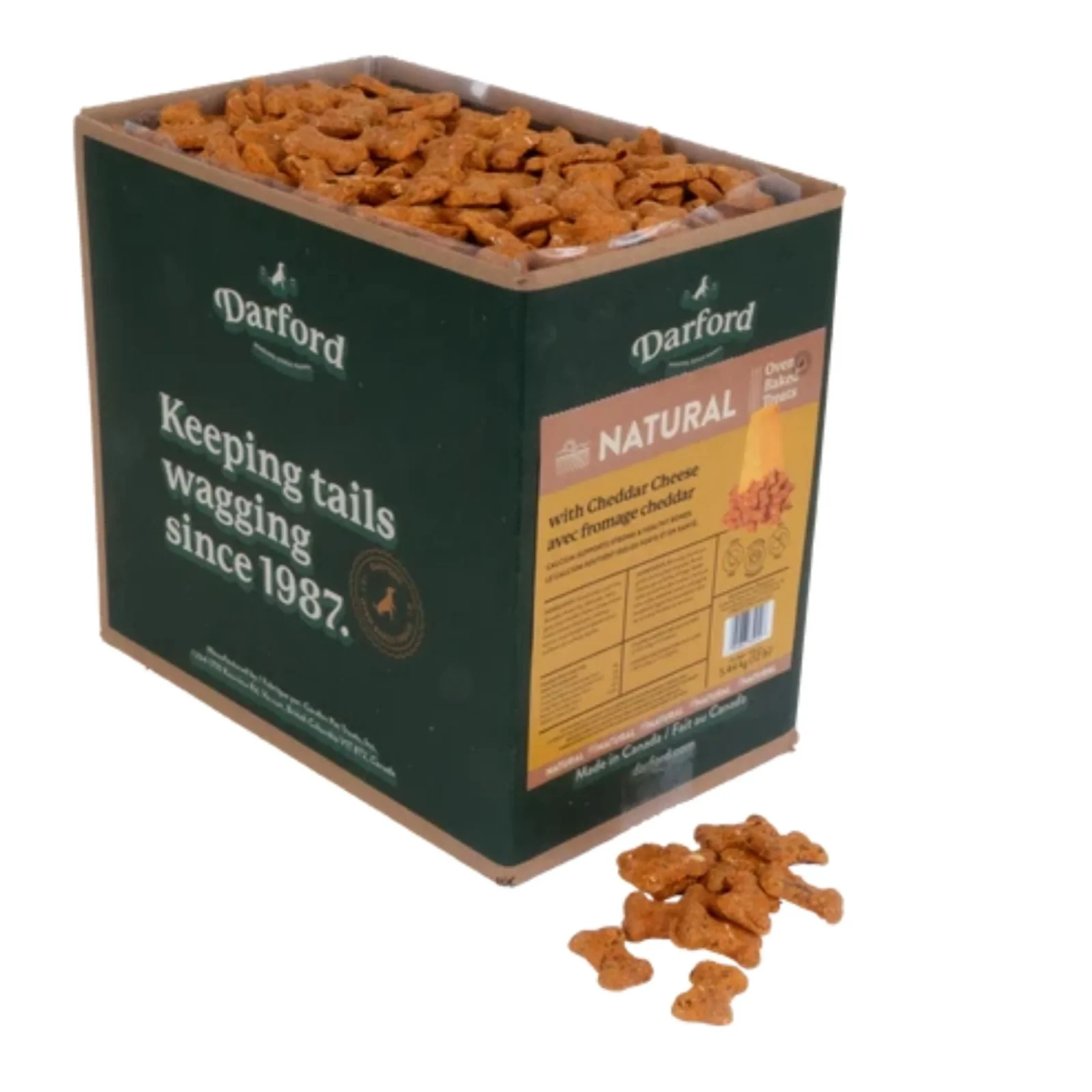 Darford Natural Cheddar Cheese Mini Dog Treat 12 lb.