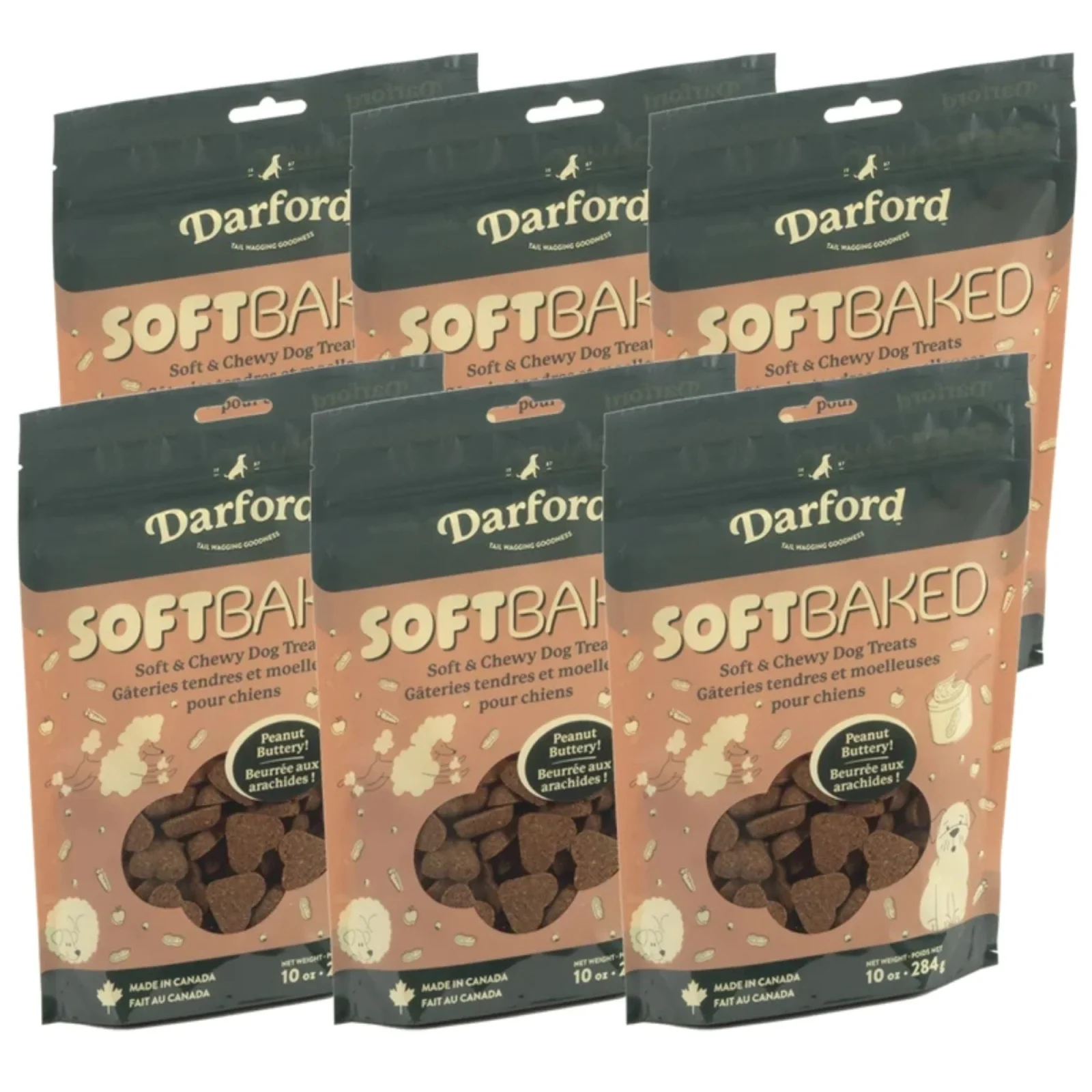 Darford Soft Baked Peanut Buttery Dog Treats 16oz. Display 10 pc - Image 2