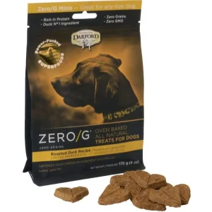 Darford Zero Grain Minis Oven Baked Treats for Dogs Roasted Duck 6oz.