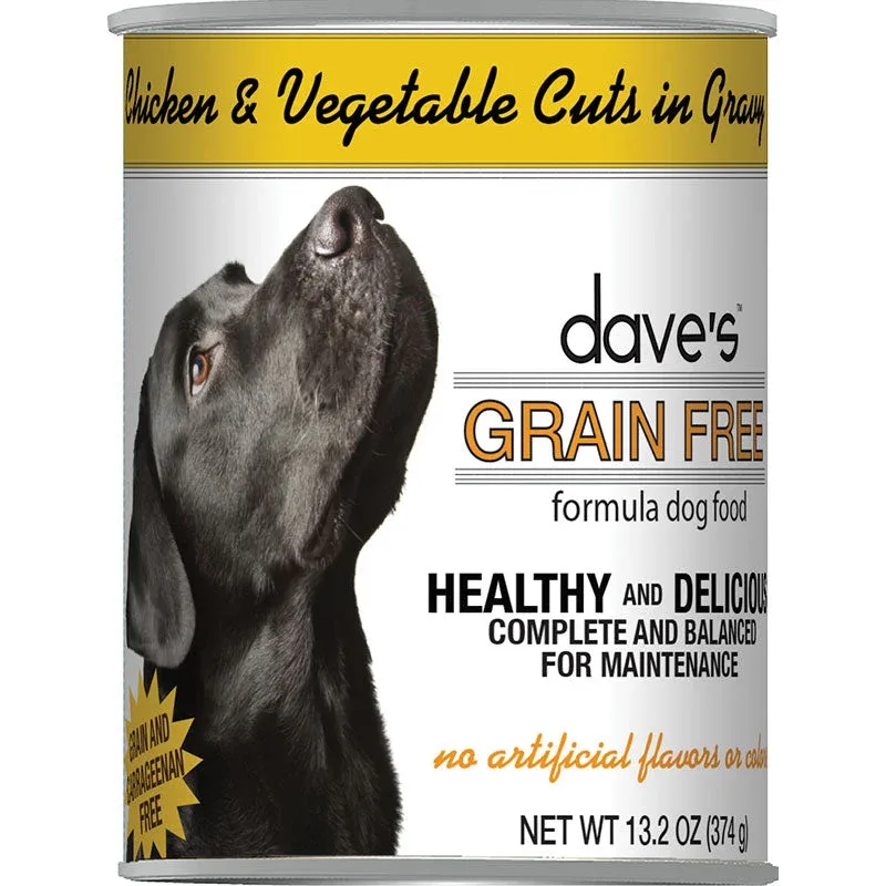 Dave's Dog Grain Free Chicken And Vegetable Cuts In Gravy - 13.2oz. (Case of 12) - Image 2
