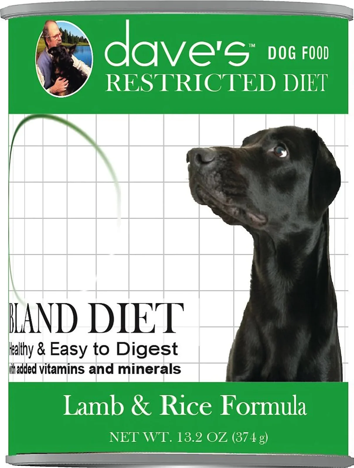 Dave's Dog Restricted Diet Bland Lamb And Rice Formula 13oz. (Case of 12)
