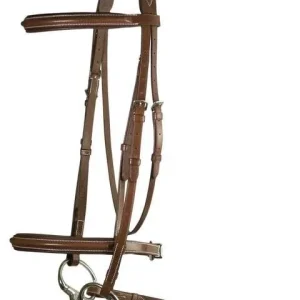 DaVinci Chestnut Raised Crown Bridle/Reins