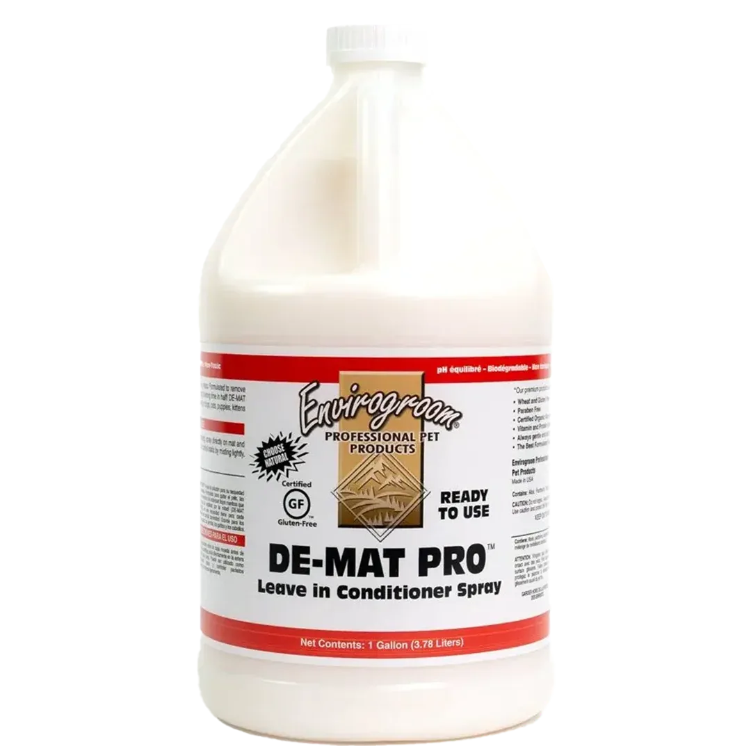 De-Mat Pro Leave-in Conditioning Spray 1 Gallon by Envirogroom