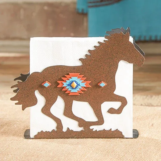 Deleon Pecos Horse Napkin Holder
