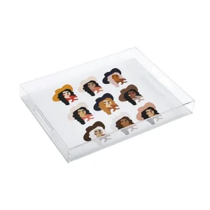 Deny Designs Multi Culture Cowgirl Medium Acrylic Tray