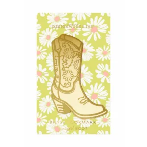 Designworks Ink Cowgirl Boot Metal Bookmark