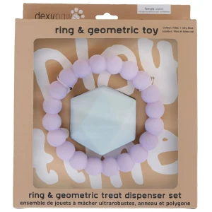 Dexypaws Chew Master Ring Toy Set, Durable Dog Chew Toys
