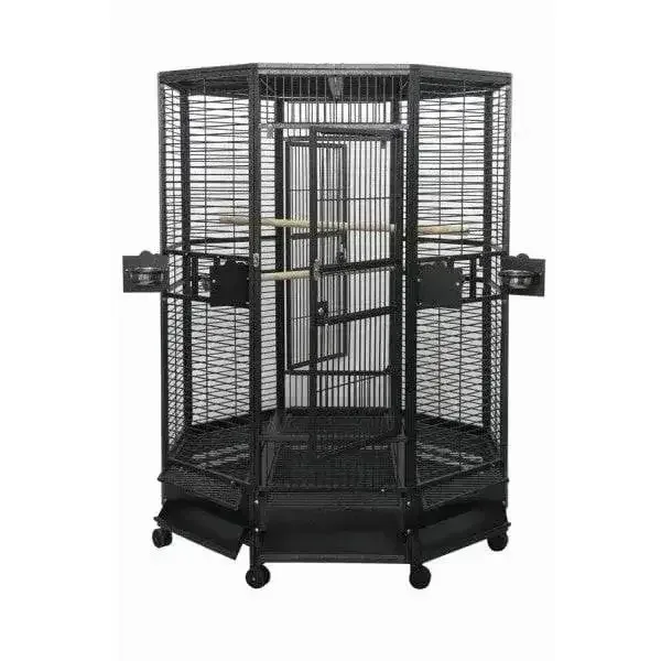 Diameter Octagon Parrot Cage 52"x52"x74"