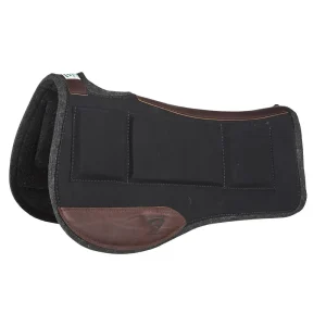Diamond Wool Pad Company Black Endurance Square Contoured 1/2in 33x30 Shim Saddle Pad